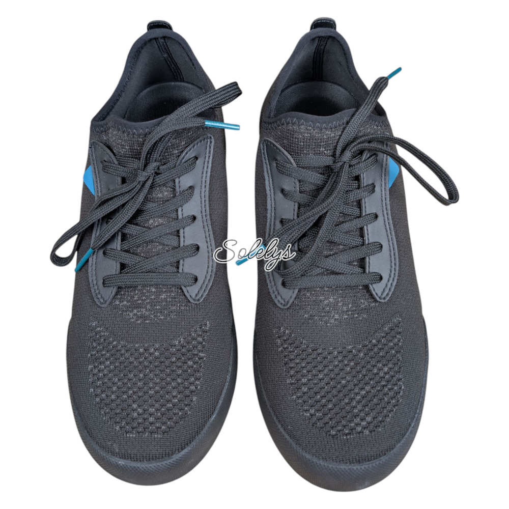 Vessi Weekend Womens 9 Asphalt Black Waterproof Dyma-Tex Knit Lace Up Sneaker